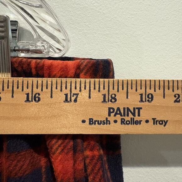 Plaid Pajama Set Womens XL Red Navy Tartan Lounge Button Top & Bottoms Soft Cozy - Picture 8 of 12